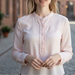 J.Crew pink button Down shirt size large T